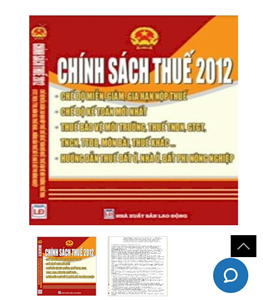 Chính sách thuế 2012 song ngữ Việt Anh