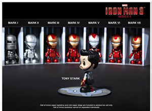 CHIBI IRON MAN SET 8 CON