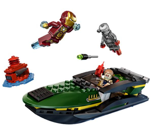 LEGO IRON MAN MK42 + IRON PATRIOT EXTREME SEA BATTLE