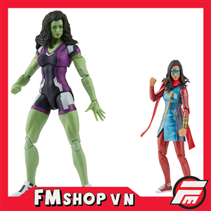 MARVEL LEGENDS COMBO SHE HULK + MIS MARVEL KO BOX