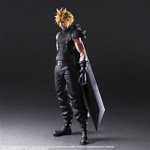 PLAY ARTS KAI CLOUD FINAL FANTASY 7 REMAKE LIKE NEW