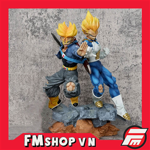 PVC VEGETA & TRUNKS SUPER SAIYAN FAKE 35CM