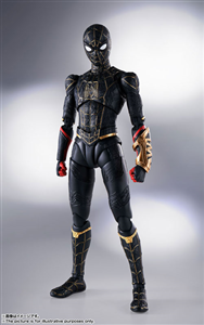 [PRE-ORDER]  SHF SPIDER MAN BLACK GOLD SUIT VER  (JAPAN VER)