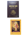 Kinh Địa Tạng ( Bìa Da) Và Vở Chép Tay Kinh Địa Tạng