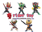 ACTION CHIBI KAMEN RIDER GAIM SET 2