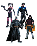 DC COLLECTIBLES ROBIN,HARLEY QUINN,BATMAN,NIGHTWING SET