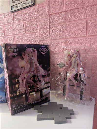 Mua bán (2ND) TAITO HATSUNE MIKU SAKURA MIKU AMP PRIZE FIGURE (PINK)